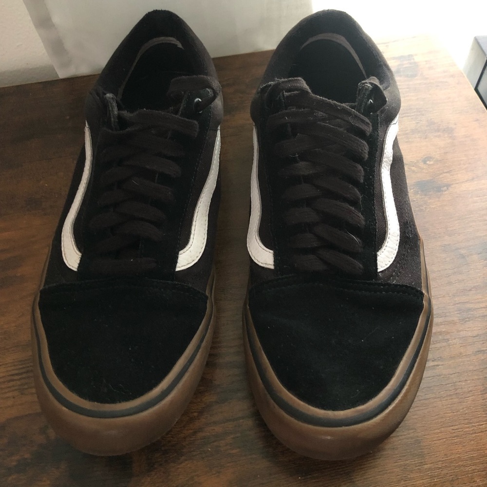 Vans Old Skool Pro Men’s Black Gum Sole Sneakers UltraCush